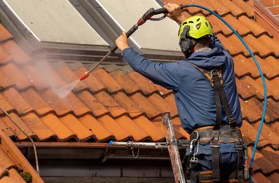 Démoussage et hydrofuge de toiture à Muracciole